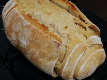 Pão caseiro feito com fermento natural