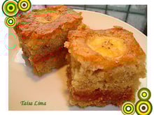 Bolo de banana com goiabada