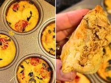 Ana Oliosi, nutricionista: "Pode ser que isso vire seu lanche da tarde favorito; essa receita inteira de 6 muffins só tem 300 calorias e 29g de proteína"