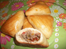 Esfiha de carne temperada