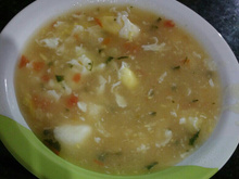 Caldo de ovos simples