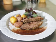 Picanha de forno com batatas