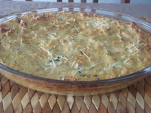 Souflé de frango com xuxu e cenoura