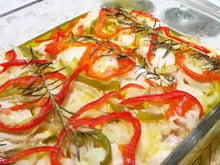 Filé de peixe à portuguesa