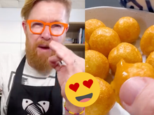 Bolinha de parmesão espetacular com apenas dois ingredientes: fácil de fazer e seus amigos vão adorar!