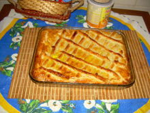 Deliciosa torta de frango com requeijão