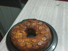 Torta de banana com creme