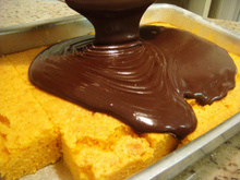 Cobertura de chocolate cremosa