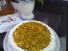 Bolo mousse de maracujá