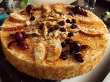 Torta cremosa de coco