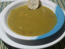 Sopa de ervilha na pressão