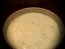 Sopa de creme de palmito