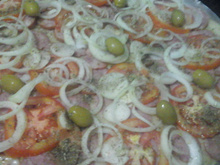 Pizza  à  portuguesa