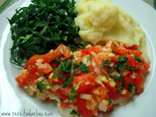 Filé de peixe assado