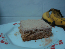 Bolo de banana com canela