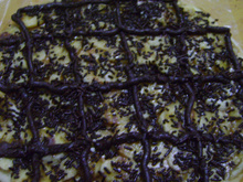 Pizza de chocolate e banana