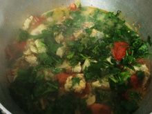 Filé de peixe ensopado