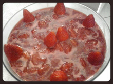 Cobertura de morango