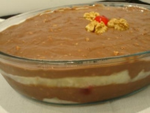 Pavê de chocolate com nozes