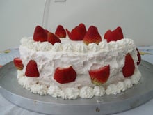 Bolo de morangos com Chantilly