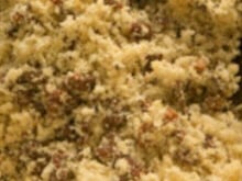 Farofa fitness de proteína de soja