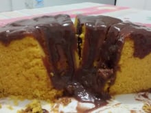 Bolo de cenoura de micro-ondas