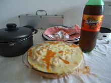 Macarrão de panela de pressão com calabresa e bacon