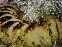 Lombo ao alho na churrasqueira