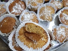 Muffin integral maçã e banana