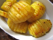 Batatas hasselback