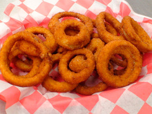 Cebola empanada do Carandina (Onion Rings - tipo Burguer King)