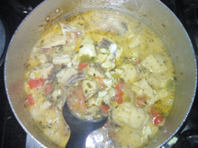 Tilápia com leite de coco