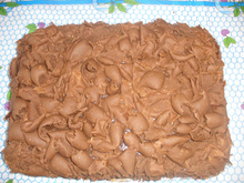 Bolo de aniversário da Regina (com raspas de chocolate)