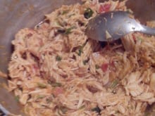 Frango desfiado bem temperado rápido, fácil e gostoso