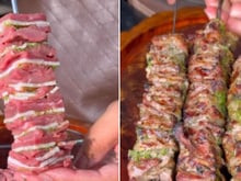 José Mateus, o rei do churrasco: "Esse é o tempero secreto, anota aí e já salva a receita: salsinha, cebolinha, cebola, alho, mostarda, sal, pimenta e óleo"