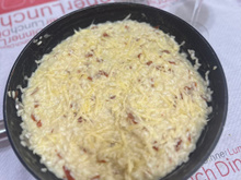 Risoto de Brie com Parma crocante 