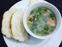 Caldo verde do chef lucena
