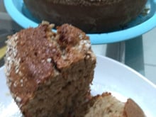 Bolo de aveia com banana