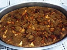 Bolo de maçã com canela integral