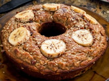 Bolo de Banana com Aveia Fitness 