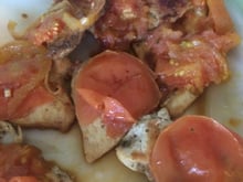 Filé de frango grelhado suculento (molhado)