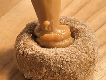 Adeus brigadeiro: fiz esse vulcãozinho de churros do TudoGostoso para a festa e foi o primeiro a acabar
