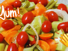 Salada quente com mix de legumes é perfeita para um jantar fácil, simples, rápido e saudável!