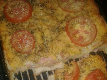 Lanche de pão de forma da Nane