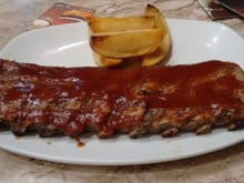 Costelinha de porco na grelha