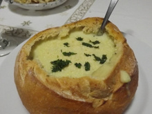 Sopa creme de palmito