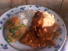 Carne com cerveja preta