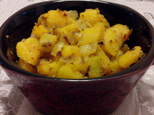 Abóbora refogada com bacon