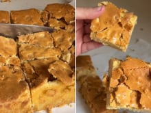O brownie tradicional ficou para trás: esta versão de chocolate branco com casquinha crocante vai te conquistar