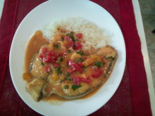 Cação ao leite de coco